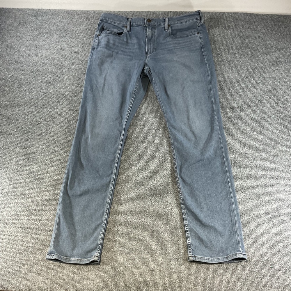 Paige Lennox Slim Fit Jeans Mens 38x32Blue Gray Transcend Stretch Denim Pants